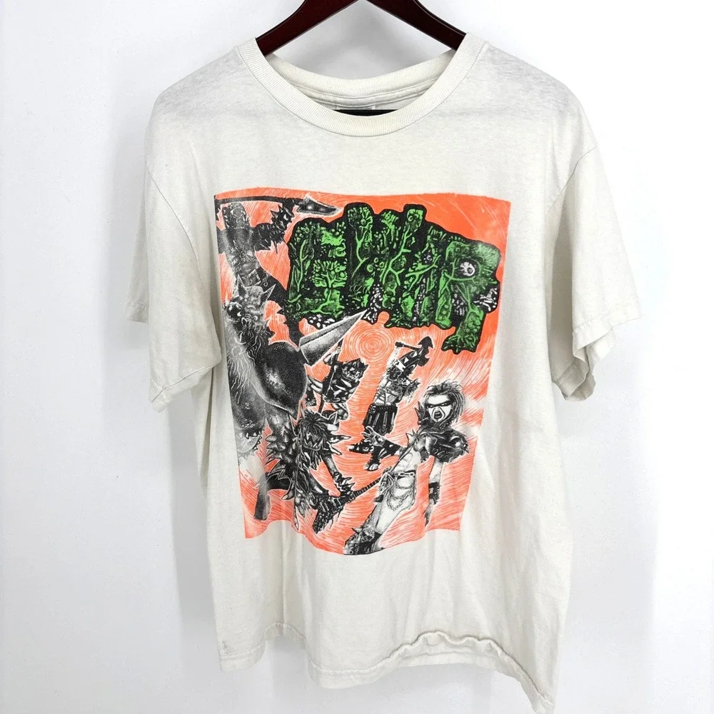 Vintage 90s GWAR Shirt Live From Antarctica Large Metal Punk SUPER RARE!